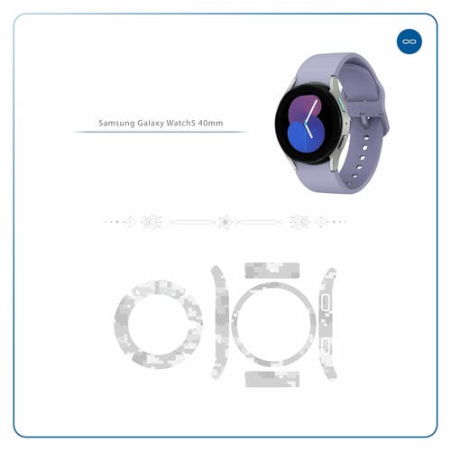 Samsung_Watch5 40mm_Army_Snow_Pixel_2
